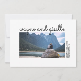 Photo Wedding Invitation 招待状