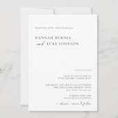 Photo Wedding Invite, Boho Minimalistモダン 招待状 (正面)