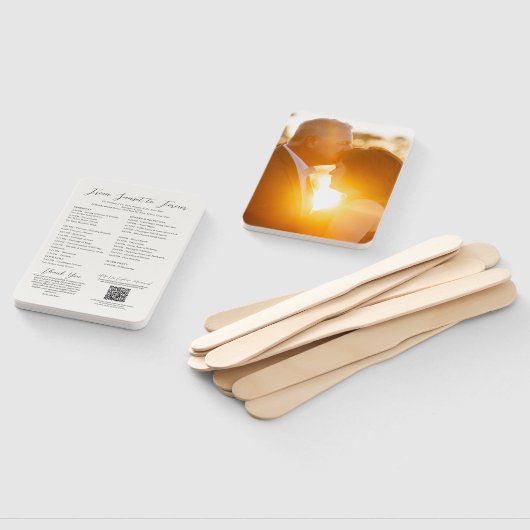 Photo Wedding Program Fan ハンドファン (組立なし)