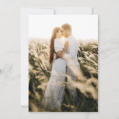 PHOTO Wedding Save the Date 素朴 Botanical Green 招待状 (裏面)