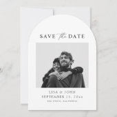Photo Wedding Save the Date Curved   招待状 (正面)
