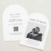 Photo Wedding Save the Date Curved   招待状