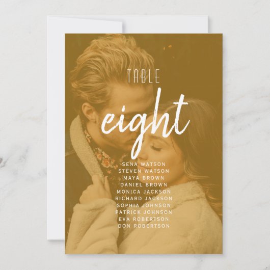 Photo Wedding Seating Chart (正面)