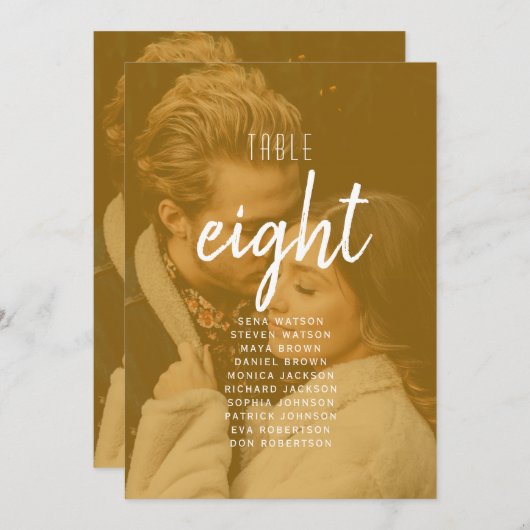 Photo Wedding Seating Chart (正面/裏面)