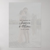Photo Wedding Signature Guest Book Poster ポスター (正面)