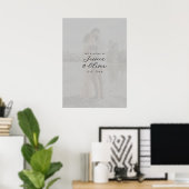 Photo Wedding Signature Guest Book Poster ポスター (ホームオフィス)