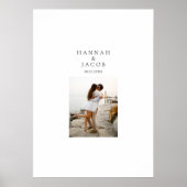 Photo Wedding Signature Guest Book Poster ポスター (正面)