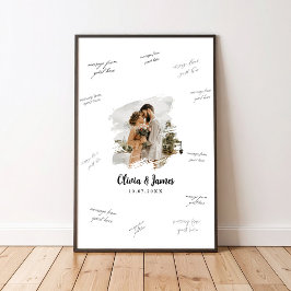 Photo Wedding Signature Guest Book Poster ポスター
