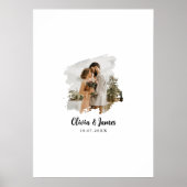 Photo Wedding Signature Guest Book Poster ポスター (正面)