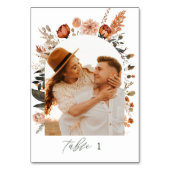 Photo Wedding Table Decor, Day Of Stationary テーブルナンバー (正面)