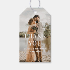 Photo Wedding Thank You | シンプルでエレガントなギフト ギフトタグ