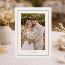 Photo Wedding Thank You Card, Double-Sided