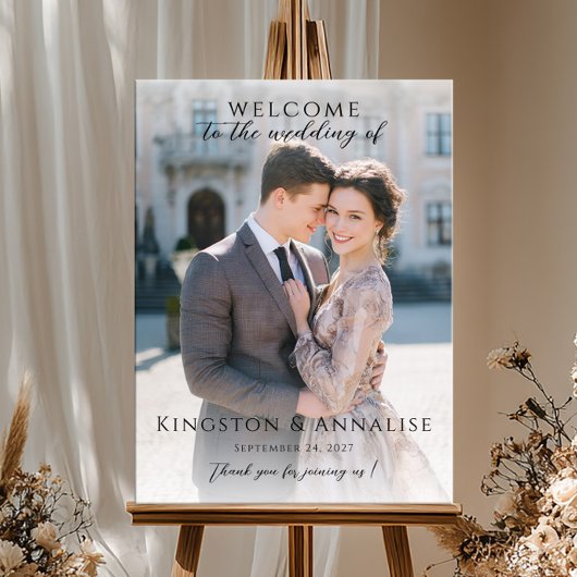 Photo wedding welcome sign, photo wedding welcome ポスター