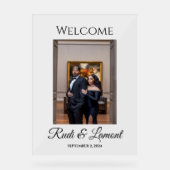 Photo Welcome Sign Acrylic I Wedding アクリルサイン (正面)