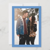 Photo Western Blue Boots & Bubbly Bridal Shower  招待状 (裏面)