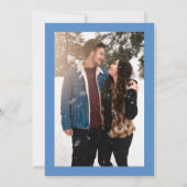 Photo Western Blue Boots & Bubbly Bridal Shower  招待状 (裏面)