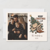 Photo Western Merry Christmas Y’all シーズンカード (正面)