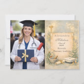 Photo White Coat Pharmacy Graduation 案内状 (正面)