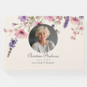 Photo, Wildflower "In Loving Memory"葬儀 ゲストブック (正面)