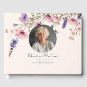 Photo, Wildflower "In Loving Memory"葬儀 ゲストブック (正面)