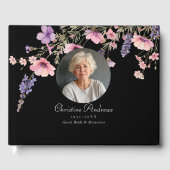 Photo, Wildflower "In Loving Memory"葬儀 ゲストブック (正面)