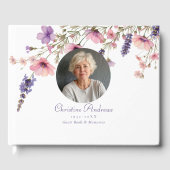 Photo, Wildflower "In Loving Memory"葬儀 ゲストブック (正面)