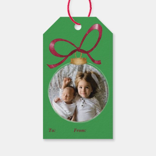 Photo with パーソナライズされた Year Keepsakeカスタム ギフトタグ (裏面)