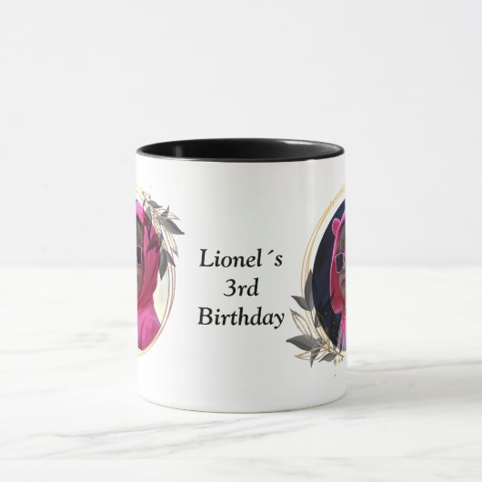 Photo with beautiful frame マグカップ (中央)