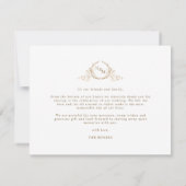Photo, With Love and Reshance Monogram 結婚's サンキューカード (裏面)