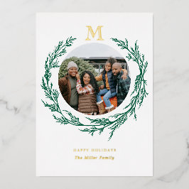 Photo Wreath Monogram  箔シーズンカード