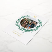 Photo Wreath Monogram  箔シーズンカード (回転した状態)