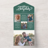 Photo Year in Review Christmas Card Trifold オールインワン招待状 (内側)