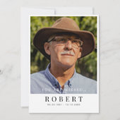 Photo You are Missed Bereavement Funeral Thank You サンキューカード (正面)