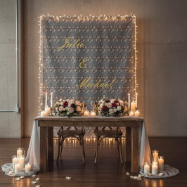 photobooth mariage gris タペストリー
