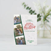 PhotoBooth, Polaroid-Strip Style Christmas Holiday シーズンカード (スタンド正面)