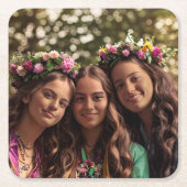 Photoeap紙コースター スクエアペーパーコースター (正面)