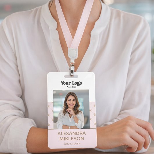 PhotoElegant Soft Gold Crown バッジ