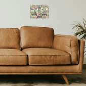  PhotoFamily Tree 3 Generation Pink Four O'clock's ポスター