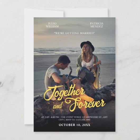 Photogenic wedding  招待状 (正面)