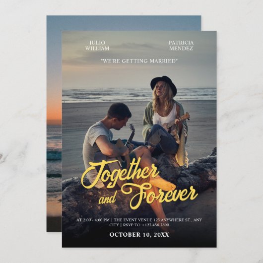 Photogenic wedding  招待状 (正面/裏面)