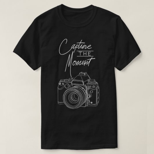 Photogrのモーメントカメラ撮影をキャプチャする Tシャツ (デザイン正面)