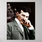 Photograph of Nikola Tesla at Age 40 ポスター (正面)