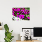 Photograph of Purple Flowers in Fayette, MO ポスター (ホームオフィス)