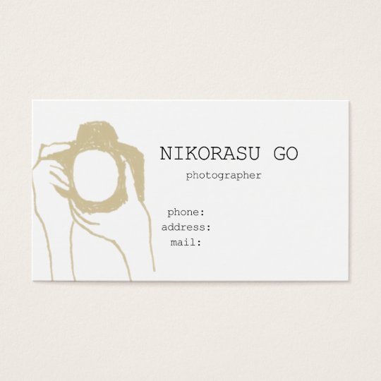 photographer 名刺