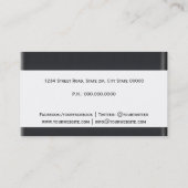 Photographer black Camera Business card 名刺 (裏面)