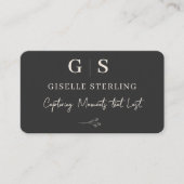 Photographer Black Professional 名刺 (正面)