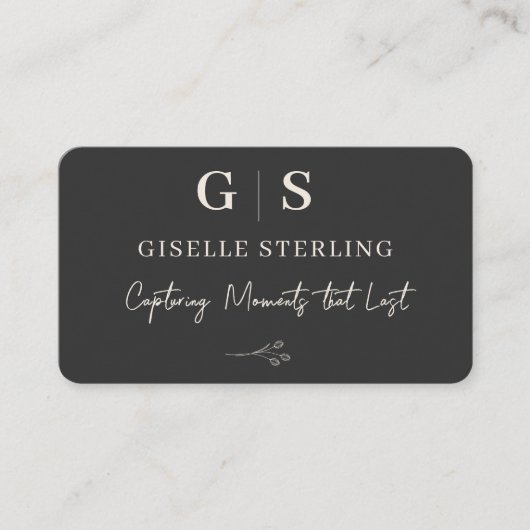 Photographer Black Professional 名刺 (正面)