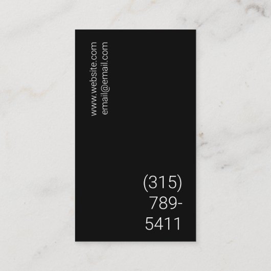 Photographer Business Card 名刺 (裏面)