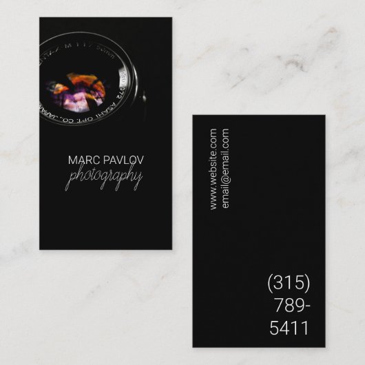Photographer Business Card 名刺 (正面/裏面)