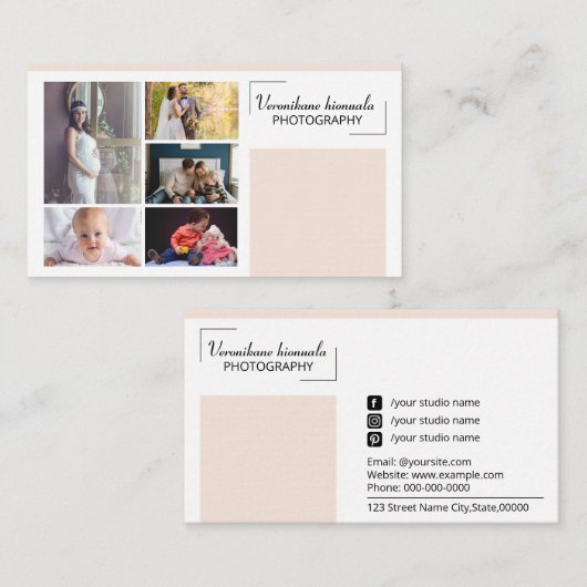 Photographer Business Card Template 名刺 (正面/裏面)